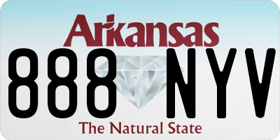 AR license plate 888NYV