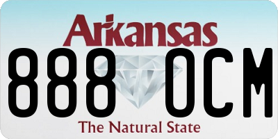 AR license plate 888OCM