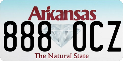 AR license plate 888OCZ