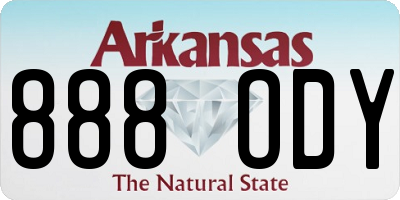 AR license plate 888ODY