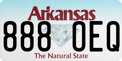 AR license plate 888OEQ