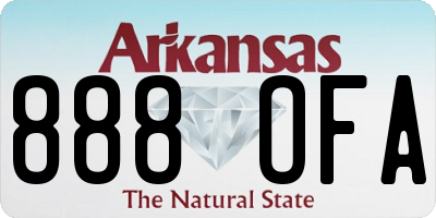 AR license plate 888OFA