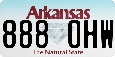 AR license plate 888OHW