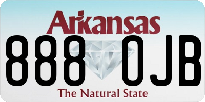 AR license plate 888OJB