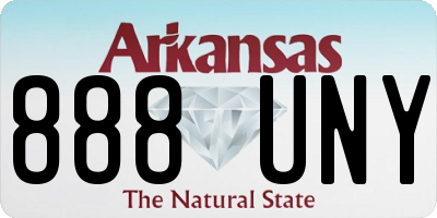 AR license plate 888UNY