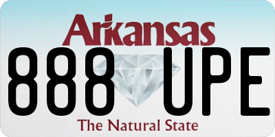 AR license plate 888UPE