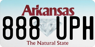 AR license plate 888UPH