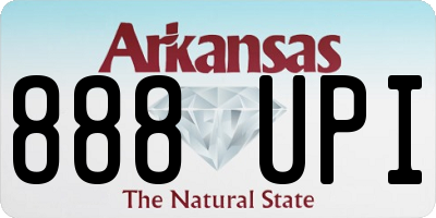AR license plate 888UPI
