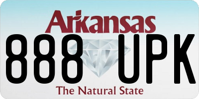 AR license plate 888UPK