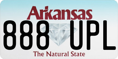 AR license plate 888UPL