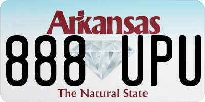 AR license plate 888UPU