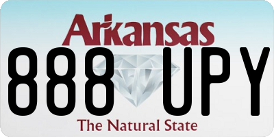 AR license plate 888UPY