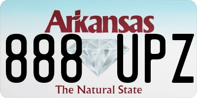 AR license plate 888UPZ
