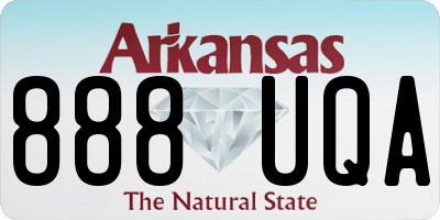 AR license plate 888UQA
