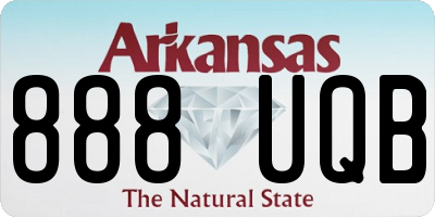 AR license plate 888UQB