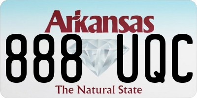 AR license plate 888UQC