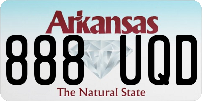 AR license plate 888UQD