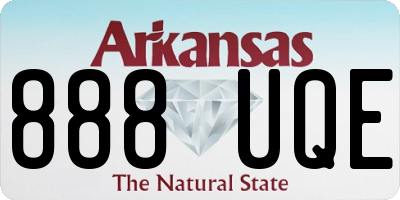 AR license plate 888UQE