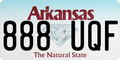 AR license plate 888UQF