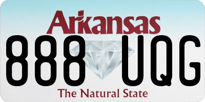 AR license plate 888UQG