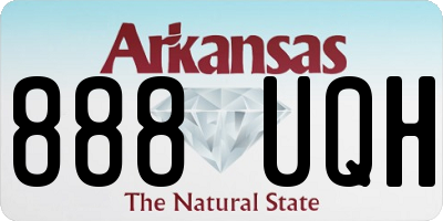 AR license plate 888UQH