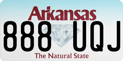 AR license plate 888UQJ