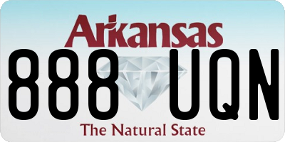 AR license plate 888UQN