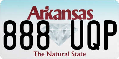 AR license plate 888UQP