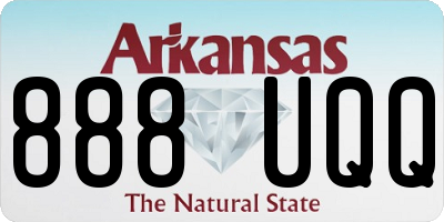 AR license plate 888UQQ