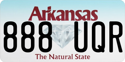 AR license plate 888UQR