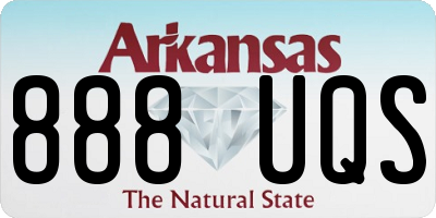 AR license plate 888UQS
