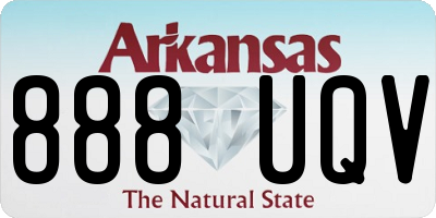 AR license plate 888UQV