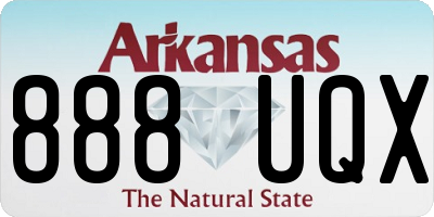 AR license plate 888UQX