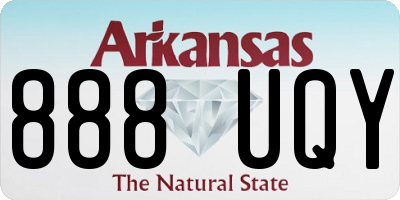 AR license plate 888UQY