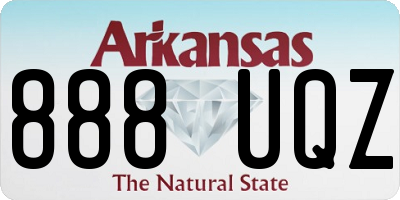 AR license plate 888UQZ