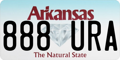AR license plate 888URA
