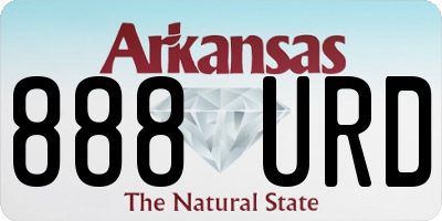 AR license plate 888URD