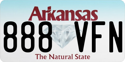 AR license plate 888VFN