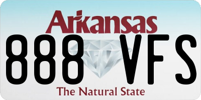 AR license plate 888VFS