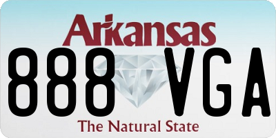 AR license plate 888VGA