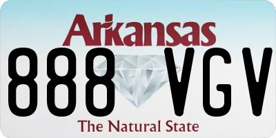 AR license plate 888VGV
