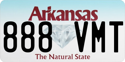 AR license plate 888VMT