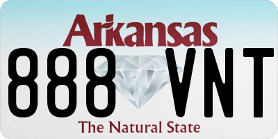AR license plate 888VNT