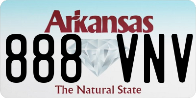 AR license plate 888VNV