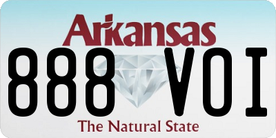 AR license plate 888VOI