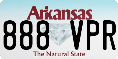 AR license plate 888VPR