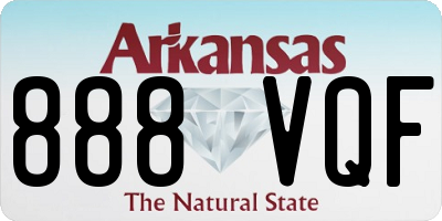 AR license plate 888VQF