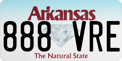 AR license plate 888VRE