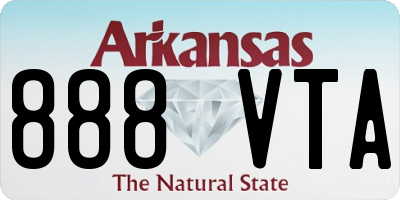 AR license plate 888VTA