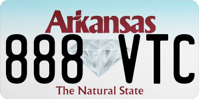 AR license plate 888VTC